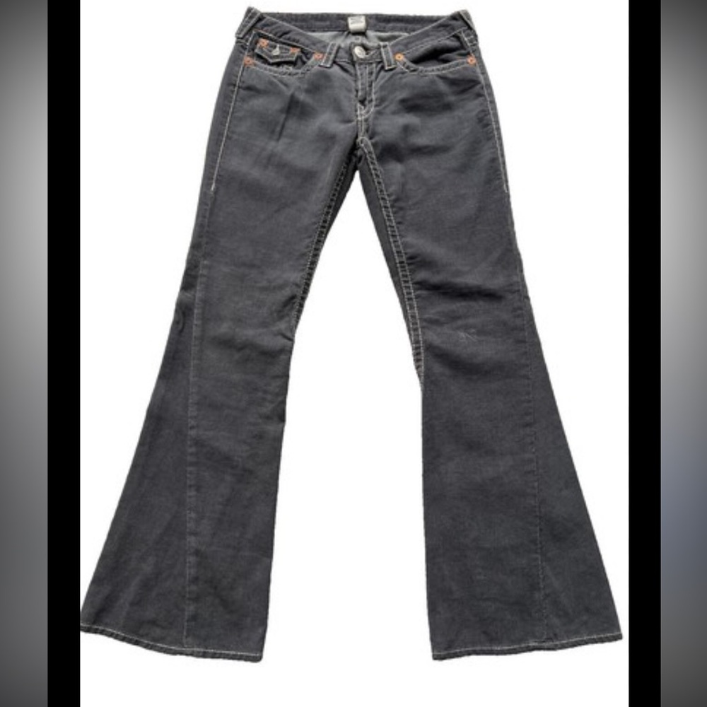 True Religion Black Wide Leg Pants